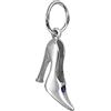 NKlaus scarpe con tacco alto 925 argento sterling catena ciondolo blu zirconi sandali 8013
