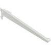 Metallo Reggimensole a 2 ganci angolate - 38 cm. - bianco
