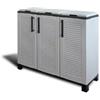ArtPlast Armadio 3 ante per raccolta differenziata artplast in polipropilene grigio 102x37x90 cm