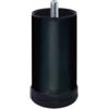 Piedino in metallo serie deluxe - Ø 60 - h.120 mm. - nero