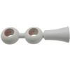 Bb Line Srl Supporto regolabile per doppio bastone Ø23mm con viti e tasselli - colore bianco.