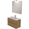 Decor Bagno Mobile bagno leonardo rovere 80 cm