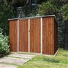 Parama Casetta da giardino in acciaio zincato effetto legno 2,77x1,93xh1,96m - 91kg -5,35 metri quadri