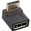 InLine® Adattatore DisplayPort, spina/femmina, angolare verso il basso, 17199U