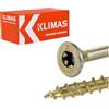 Wkret-Met Viti per legno Torx, filettatura parziale, zincate, Ø 6 x 160, 100 pezzi