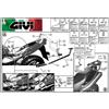 GIVI Attacco posteriore specifico bauletto HONDA Hornet 600 / S 2000 2001 162FZ GIVI