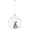 Bizzotto Sfera Aperta Natale Vetro Zoey Renna D 8 Cm