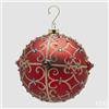 EDG Enzo De Gasperi Addobbo Palla Jewel di Natale D 15 Cm Red
