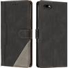 Radoo Cover per Huawei Y5 2018 / Honor 7S / Y5 Prime 2018, Custodia in PU Pelle Portafoglio Flip Chiusura Magnetica Funzione Scomparti, con Slot Schede Supporto Pieghevole per Huawei Y5 2018 (Nero)