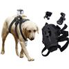 NMD&LR Imbracatura Per Cani Per Gopro, Morbida E Regolabile, Adatta Per Cani Di Taglia Grande, Media E Piccola, Con Base A Sgancio Rapido E Due Posizioni Fisse