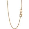 NKlaus catena a cordoncino 38cm catena reale 1,10mm placcata oro giallo 18K 750 5505