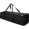 INFANZIA 115L - Borsa sportiva extra large con cerniera migliorata, colore: nero, nero