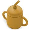 Interbaby Bicchiere antigoccia in silicone ocra per bambini, SI007-75, 1.0 unità