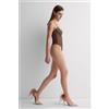 Intimissimi Body In Tulle E Pizzo Pretty Flowers Marrone