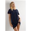 Intimissimi Camicia Da Notte In Cotone Ultrafresh Blu
