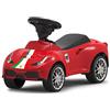 JAMARA 460604 - Rutscher Ferrari 488 GTE - Clacson sul volante, effetto fedele all'originale, protezione antiribaltamento, sedile in similpelle, rosso