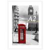 Scholartree Cornice portafoto A2, 42 x 59,4 cm, formato A2, autoportante e montabile a parete, 1 pezzo, colore: bianco