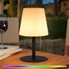 uuffoo Lampada da Comodino,Dimmerabile RGB 7 Colori Moderne Abat Jour da Comodino,USB Ricaricabile Paralume Lampada per Camera da Letto, Camera Degli Ospiti o Ufficio