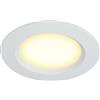 HCFEI Set di 1 faretti da incasso a LED da 12 V, ultra piatto, 3 W, foro da 55 mm, con cavo da 2 m, IP44, per armadi a specchio, vetrine, mobili e armadi (bianco 3000 K)