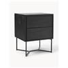 Westwing Collection Comodino in legno di mango con cassetti Luca
