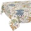 ANRO Tovaglia cerata, lavabile, facile da pulire, impermeabile, effetto loto, per giardino, Ethno, 220 x 140 cm, bordo tagliato