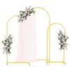 VEVOR Set di Fondali ad Arco per Feste, Struttura Stabile Facile da Montare, Supporto per Fondale ad Arco in Metallo Dorato per Decorazioni di Matrimoni, Feste di Compleanno, Celebrazioni, 3 Pezzi