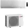 Mitsubishi Kirigamine Zen condizionatore monosplit 9000 btu argento Wi-Fi codice prod: MSZ-EF25VGKWS MUZ-EF25VG