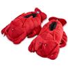 Coddies Pantofole a forma di aragosta, pantofole a forma di animale in peluche, suola in memory foam, divertenti pantofole a forma di pesce, regalo per uomini, donne e bambini, Aragosta, 4/8 UK