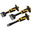 Roughneck ROU31970 Bolster & Chisel Set- 3 Piece Including: Brick Bolster 70x216mm (2¾x8½ in) Electrician's Bolster 76x254mm (3x10 in)& Cold Chisel 25x254mm (1x10in)