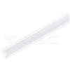 V-TAC VT-8106W Profilo in alluminio colore bianco incasso da 2M milky cover per striscia LED 2000 x 24,7 x 7mm - sku 3368