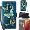 PHINIENLAND Cover per Motorola Moto G15 PU Pelle Custodia Flip Turquoise