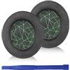 Adhiper Arctis 7 cuscinetti auricolari/Ear Cushion/cuscinetti auricolari di ricambio in memory foam mesh compatibile con SteelSeries Arctis Pro 7 5 3 cuffie da gioco (strisce verdi)