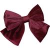 Blausky Grandi clip per capelli con fiocco, fermagli per capelli in velluto, elegante fermaglio francese con fiocco, accessori per capelli, fermagli per capelli in tessuto per donna, per matrimonio, banchetto