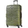 HAUPTSTADTKOFFER - X-Kölln - Valigia da viaggio espandibile rigida e legera, grande 76 cm, Trolley ABS, TSA, 107-120 litri, Oliva
