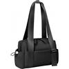 RUISPEED piccola borsa da viaggio donna bagaglio a mano 30.5 * 11.4 * 17.8cm con scomparto umido impermeabile weekender donna per brevi viaggi e fitness nero