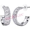 SANICO SRL BJT327 ORECCHINI CLOE WHITE STAINLESS STEEL