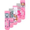 United Labels Paw Patrol, calzini per ragazze - calzini rosa (confezione da 5), 27-30
