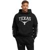 Mister Tee Upscale Texas Longhorns 25 - Felpa con Cappuccio e Stampa, Taglie XS - 5XL, Nero, M