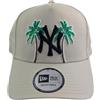New Era MLB Palm Tree - Berretto E-Frame New York Yankees Stone, beige., Taglia unica