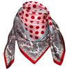 Lorenzo Cana - Asciugamano di seta da donna con stampa elaborata, 100% seta, 70 cm x 70 cm, colori armoniosi, colore: rosa, 70 x 70 cm