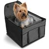 Wintem Trasportino Cane Auto per Piccola Taglia (fino a 5 Kg) - Seggiolino Auto Cane 28x39x39 cm con Guinzaglio di Sicurezza Interno - Tessuto Oxford Impermeabile e Traspirante - Facile da Installare