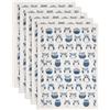 SUPERDANT Set di 4 adesivi in ceramica per ceramica a forma di gufi