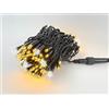 LEDZEIT - Profi Serie - Catena luminosa di prolunga a LED, senza cavo di alimentazione, 10 m, 100 LED bianco caldo, un lampeggiante ogni 10, espandibile fino a 960 m, IP67, giardino, balcone, terrazza
