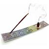 CALMVEDA, Porta Incenso Chakra in Metallo Per Bastoncini E Coni,risveglia La Tua Energia Interiore, Accessori Per Meditazione, Decorazione Chakra e Decorazione Della Stanza Hippie (25.4 Cm)