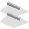ABHENG Grucce per pantaloni, Gancio Grucce per Pantaloni, confezione da 80, Appendiabiti Salvaspazio Bianca, Gruccette in Acciaio Inox, Cromate, 38 x 0,5 x 13 cm, Bianco, AIY0580W