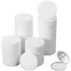SynHHergyx 50 cuscinetti di ricarica 25 mm rotondi per oli essenziali Mini diffusore di profumo in microfibra Per umidificatori, purificatori d'aria, casa, auto (bianco)