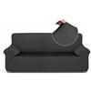 TEXTIL-HOME Textilhome Copridivano Elasticizzato 3 Posti 180-240 cm Grigio | Protegge da macchie, peli e graffi. Elasticizzata, universale, facile da applicare e con vestibilità aderente.