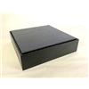 Calaoshop Base per statua, piedistallo, supporto in rovere massiccio 18x18x5 (Nero)