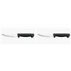Arcos Coltelleria da Tavola - Coltello Bistecca Coltello Tavola - Lama Acciaio Inossidabile Nitrum 115 mm - Manico Polipropilene Colore Nero (Confezione da 2)