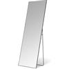 Amazon Basics - Specchio Rettangolare a Figura Intera, Montaggio a Parete/Pavimento, 162,6cm x 53,3cm x 1,4cm, Nero